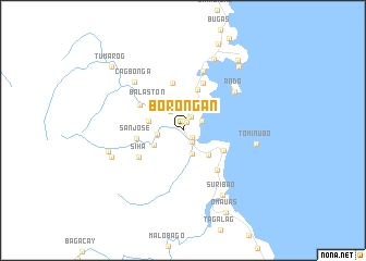 map of Borongan