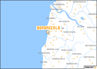 map of Borongcela