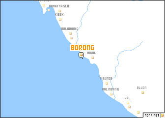 map of Borong