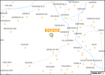 map of Borono