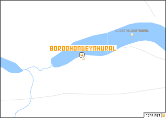 map of Boroo Höndeyn Hural