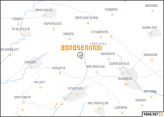 map of Borosenii Noi
