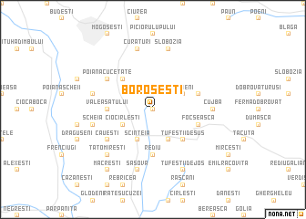 map of Boroseşti