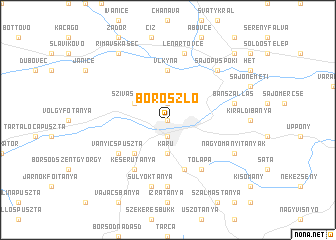 map of Boroszló