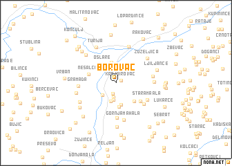 map of Borovac