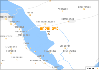 map of Borovaya