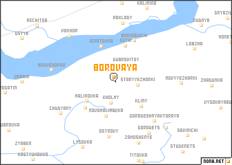 map of Borovaya