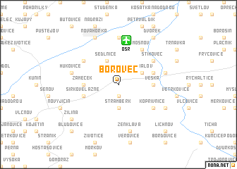 map of Borovec