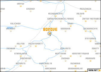 map of Borove