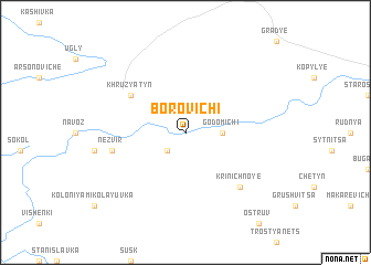 map of Borovichi