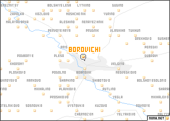 map of Borovichi