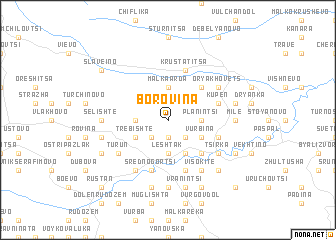 map of Borovina