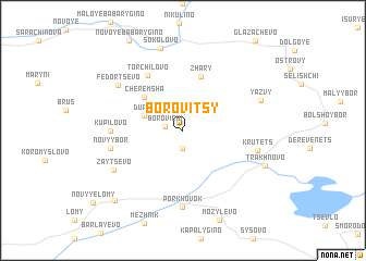 map of Borovitsy