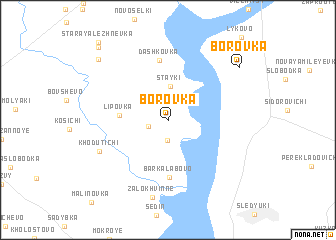 map of Borovka