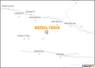 map of Borovlyanka