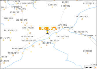 map of Borovoye