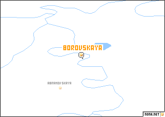 map of Borovskaya