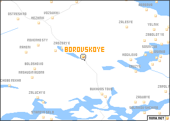 map of Borovskoye