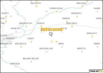 map of Borovukha