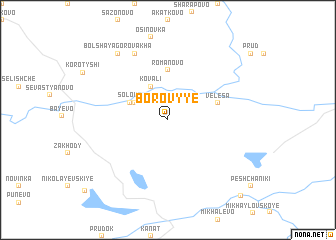 map of Borovyye