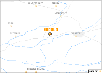 map of Borowa