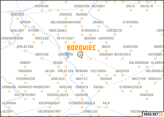 map of Borowiec