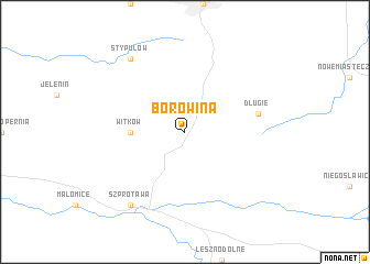 map of Borowina