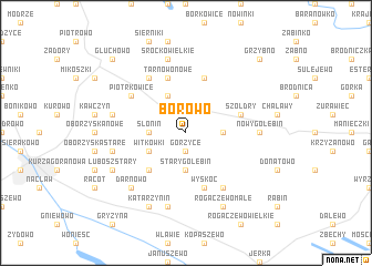 map of Borowo