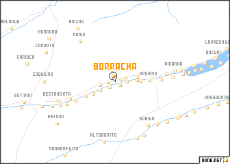 map of Borracha