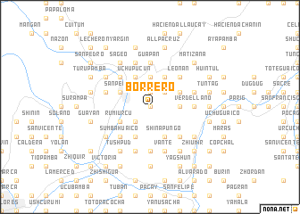 map of Borrero