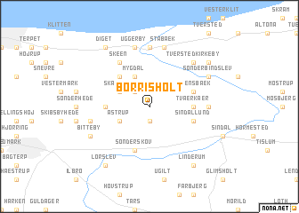 map of Borrisholt