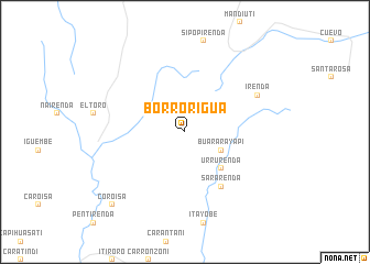 map of Borrorigua