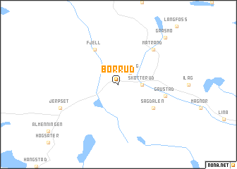 map of Børrud