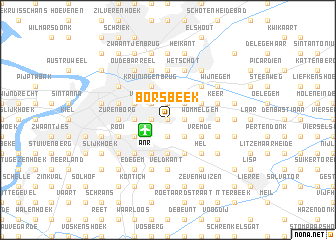 map of Borsbeek