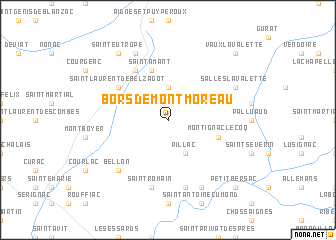 map of Bors-de-Montmoreau