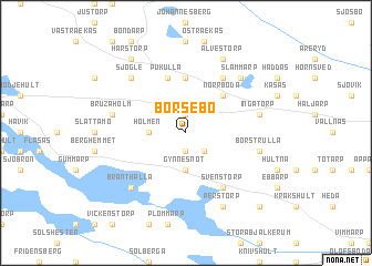 map of Börsebo