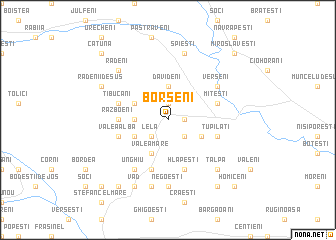 map of Borşeni