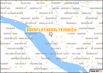 map of Borsflether Altendeich