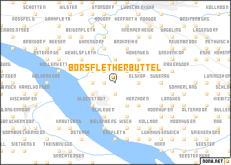 map of Borsfletherbüttel