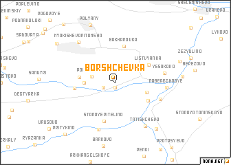 map of Borshchëvka