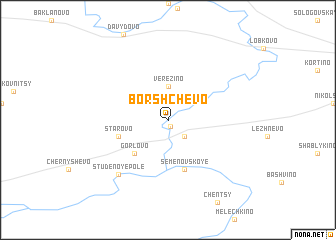 map of Borshchëvo