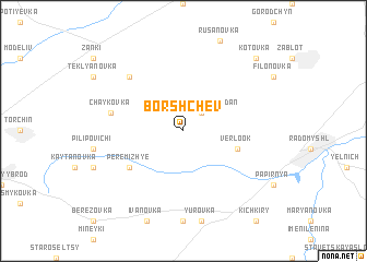 map of Borshchëv