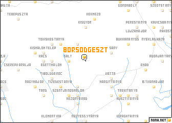 map of Borsodgeszt