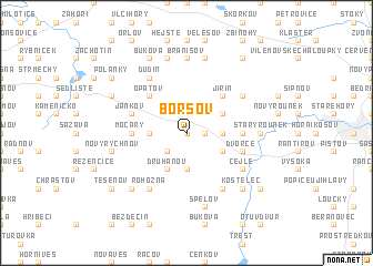 map of Boršov