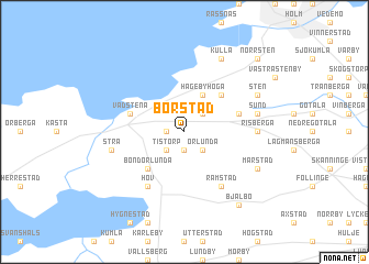 map of Börstad