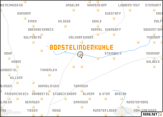 map of Borstel in der Kuhle