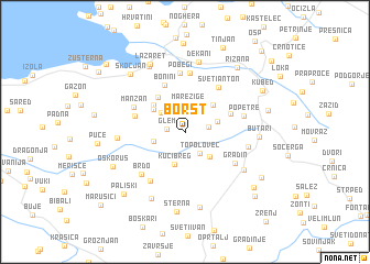 map of Boršt