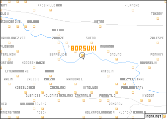 map of Borsuki