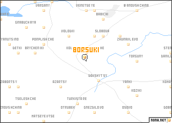 map of Borsuki