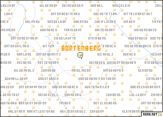 map of Bortenberg